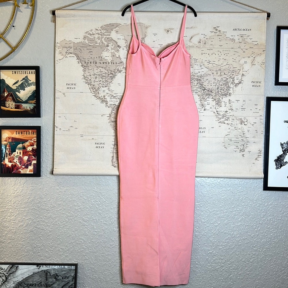 RARE House of CB ‘Fifi’ Fairy Pink Bandage Maxi Dress NWOT - Picture 9 of 14